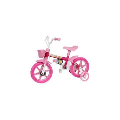 BICICLETA ARO 12 FEM FLOWER PINK NATHOR